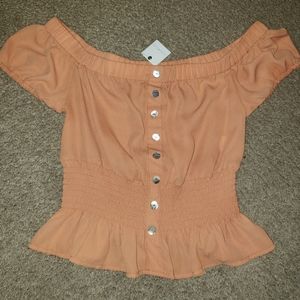 NWT❣❣ Ultra Flirt Orange Crop Top